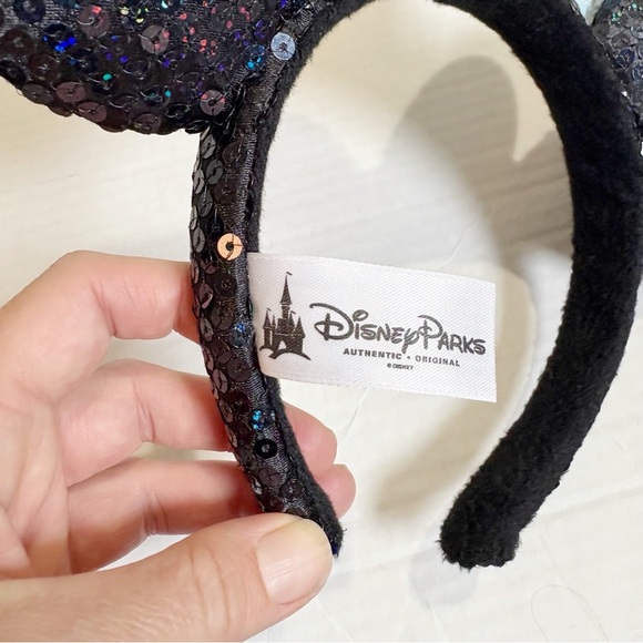 Disneyland 60th Anniversary Diamond Celebration Minnie Mouse Ears Headband Bow - Picture 11 of 13